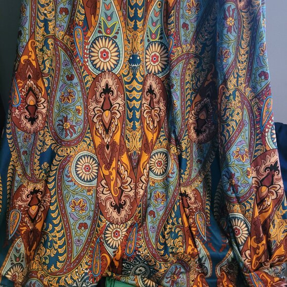 SZ 4Xl Boho Style Loose Drop Crotch Jump Suit Romper Open Shoulders - Picture 5 of 6